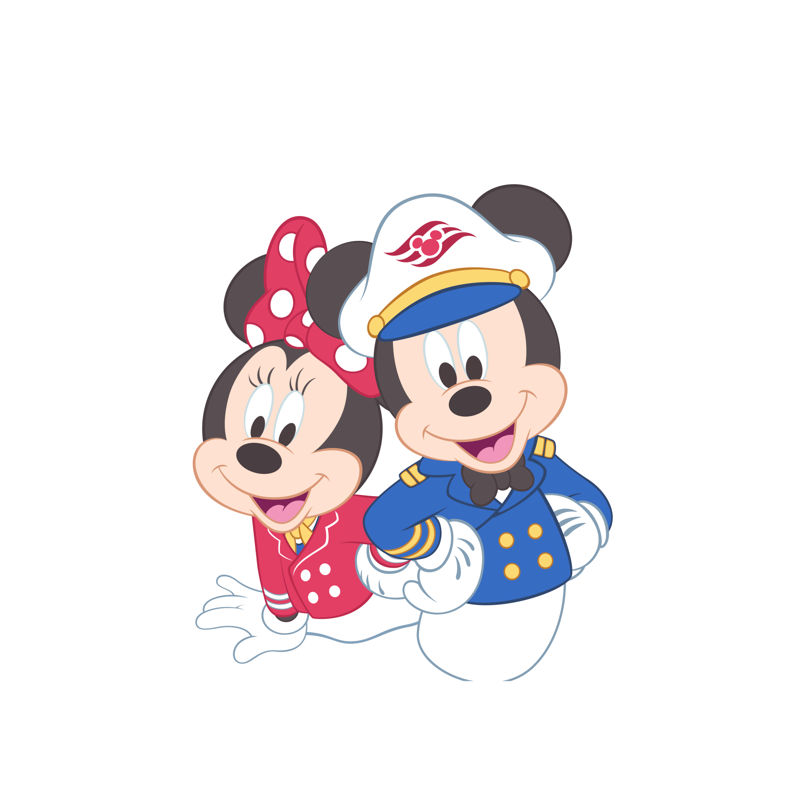 Captain Mickey and Minnie welcome your crew